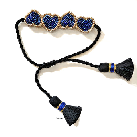 Olivia Dar Mini Heart Bracelet - Blue