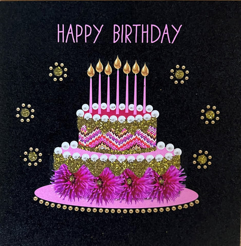 Birthday Cake Card #J2101