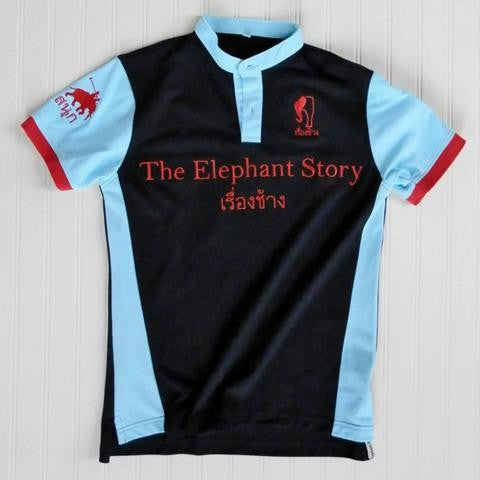 Youth - Blue/Red Elephant Polo Jersey