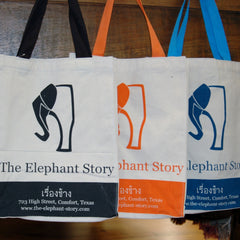 Elephant Story Logo Bags