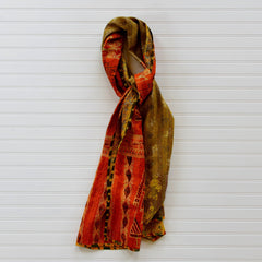 Indian Silk Sari Kantha Scarves