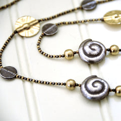 Indian Silver & Brass Necklace