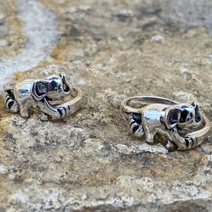 Single Sterling Baby Elephant Ring