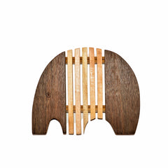 Wood Elephant Bread Board/Trivet - Modern