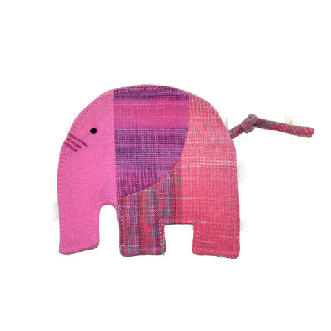 Cotton Elephant Coaster - Pink