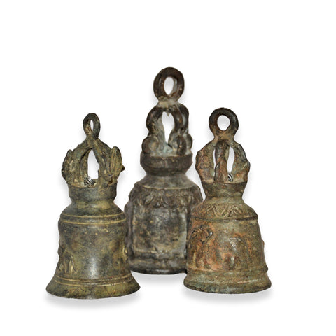 Assorted Antique Elephant Temple Bells