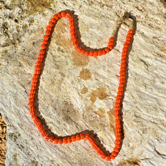 Orange Bead Hill Tribe Necklace