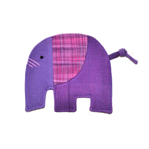 Cotton Elephant Coaster - Lavender