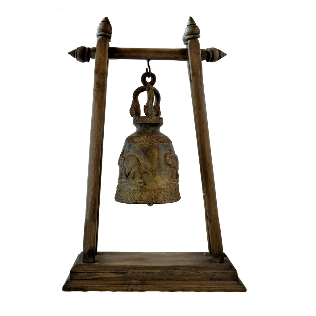 Elephant Temple Bell on Stand