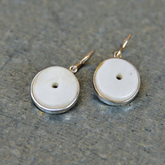 Silver Conch Shell Earrings