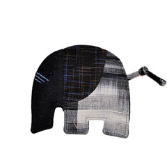 Cotton Elephant Coaster - Black
