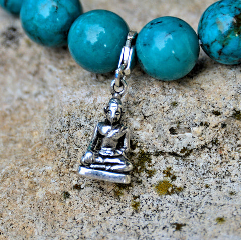 Small Sterling Silver Clip-on Buddha Charm