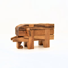 Rain Tree Wood Elephant Puzzle