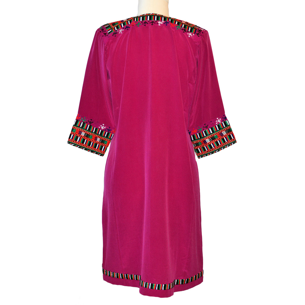 Limited Edition Embroidered Silk Crepe Dress #291