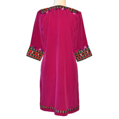 Limited Edition Embroidered Silk Crepe Dress #291