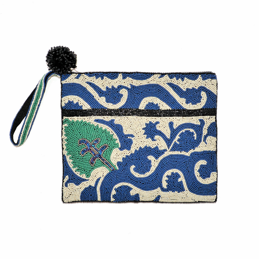 Beaded Clutch Bag with Hand Strap