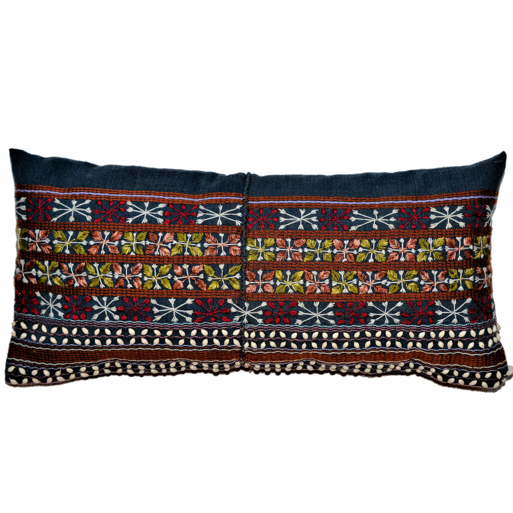 Pillow of Vintage Akha Hill Tribe Top