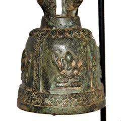 Elephant Temple Bell on Metal Stand (Ganesha Elephant)
