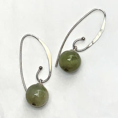 Jadeite Ball Earrings
