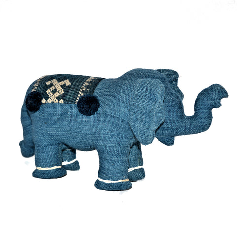 Large Light Blue Stuffed Elephant