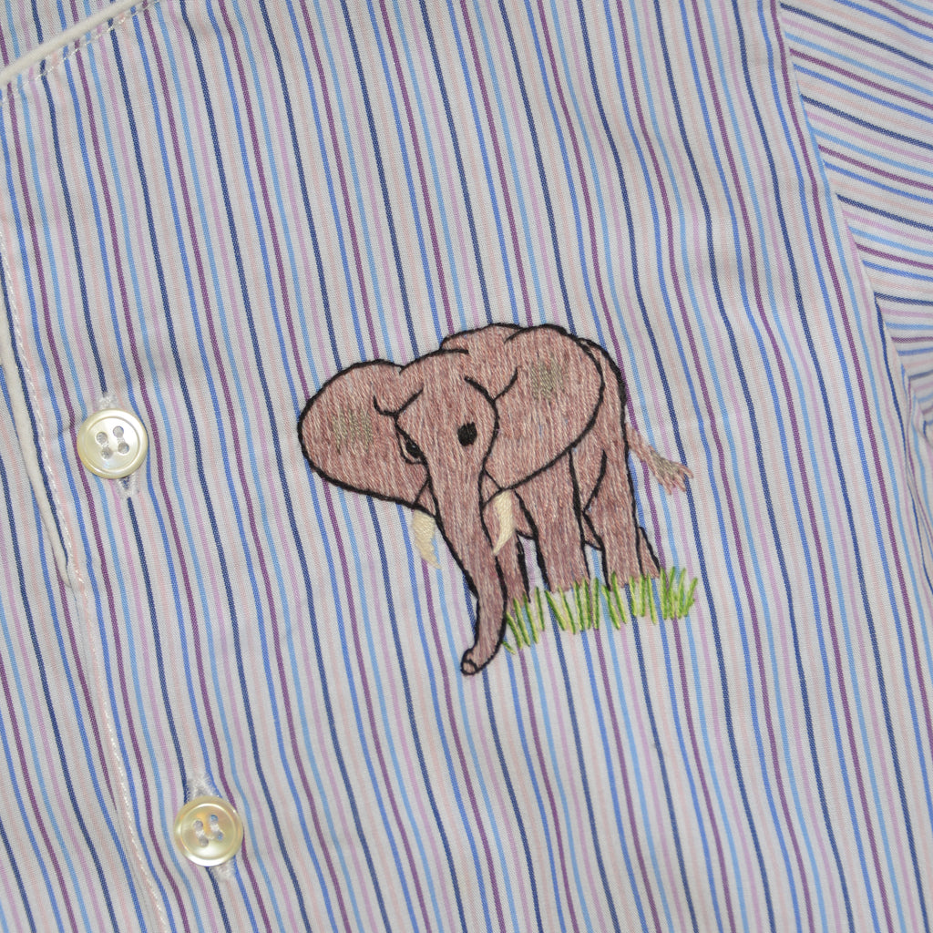 Cotton Pajamas with Embroidered Elephant (2 Year Old)