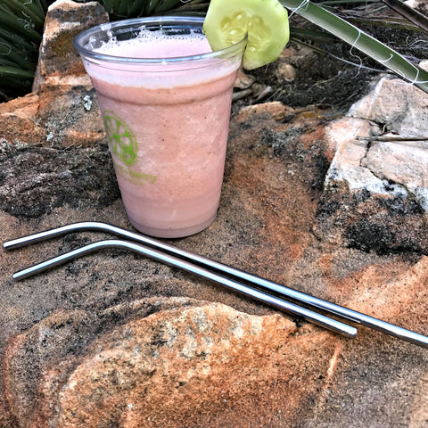 Stainless Steel Straw - Angled -Long & Short