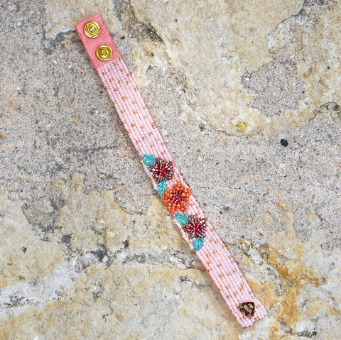 Olivia Dar Flower Bracelet - Pink