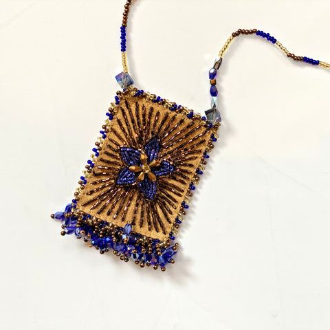 Olivia Dar Talisman Necklace - Star - Blue