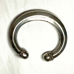 Vintage Silver Tribal Cuff Bracelet