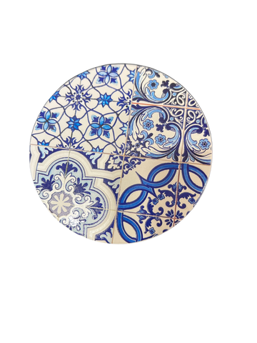 Blue/White Absorbent Coaster