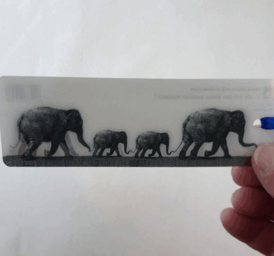 Animated Elephant Bookmark