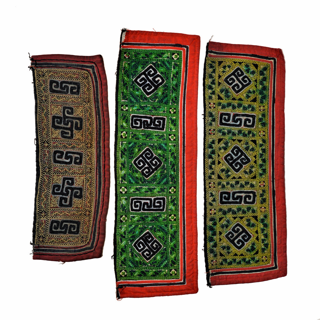 Vintage Hmong Hill Tribe Sapa Silk Fabric