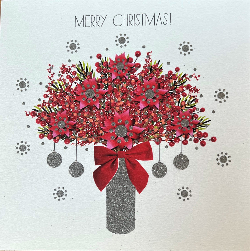 Christmas Flowers Holiday Card #L2167