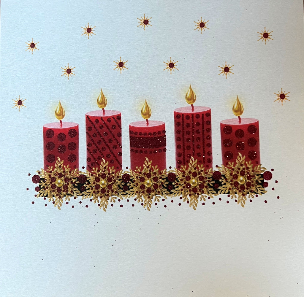 Christmas Candles Holiday Card #L2170