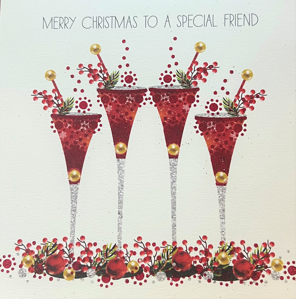 Christmas Cocktails Holiday Card #L2168