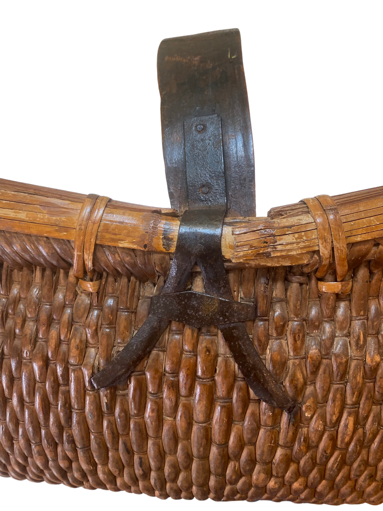 Antique Chinese Basket with Handle