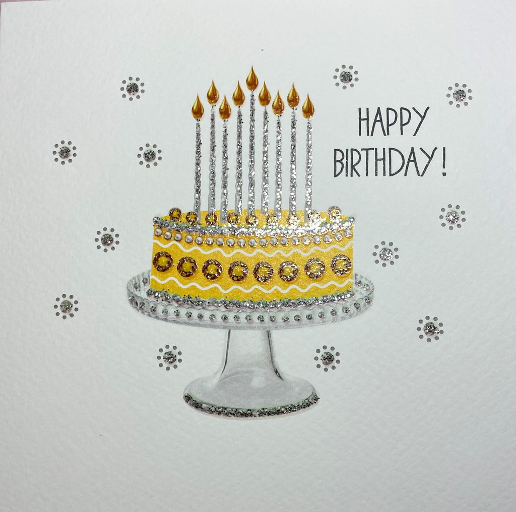 Yellow Birthday Cake Card
