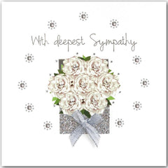 Jaab Cards - White Rose Box Sympathy