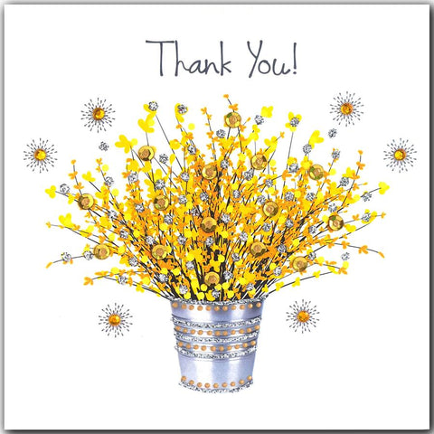 Jaab Cards - Yellow Thank You Flowers