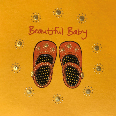 Jaab Cards - Baby Shoes (Beautiful Baby)