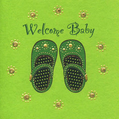 Jaab Cards - Baby Shoes (Welcome Baby)