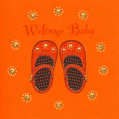 Jaab Cards - Baby Shoes (Welcome Baby)