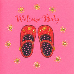 Jaab Cards - Baby Shoes (Welcome Baby)