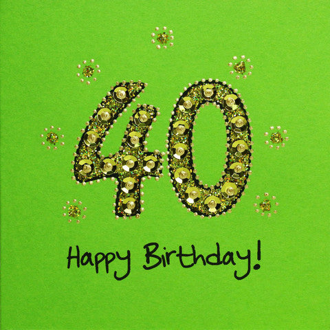 Jaab Cards - 40th Birthday Card