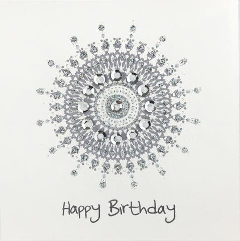 Jaab Cards - Silver Sun Birthday Card