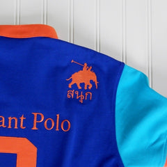 Youth - Royal Blue/Tangerine Elephant Polo Jersey