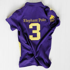 Youth - Purple/Yellow Sash Elephant Polo Jersey