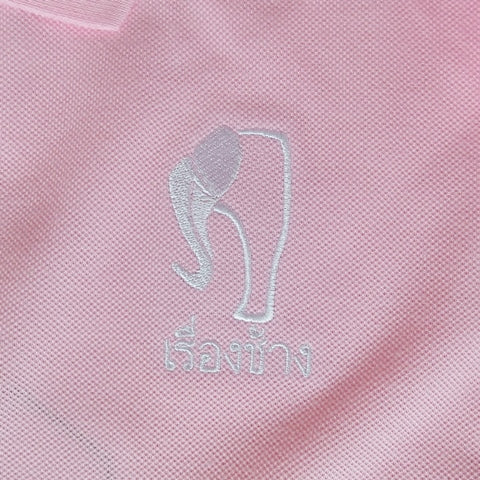 Womens Pink/Green Sash Elephant Polo Jersey