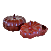 Burmese Lacquerware Pumpkin Box (medium)