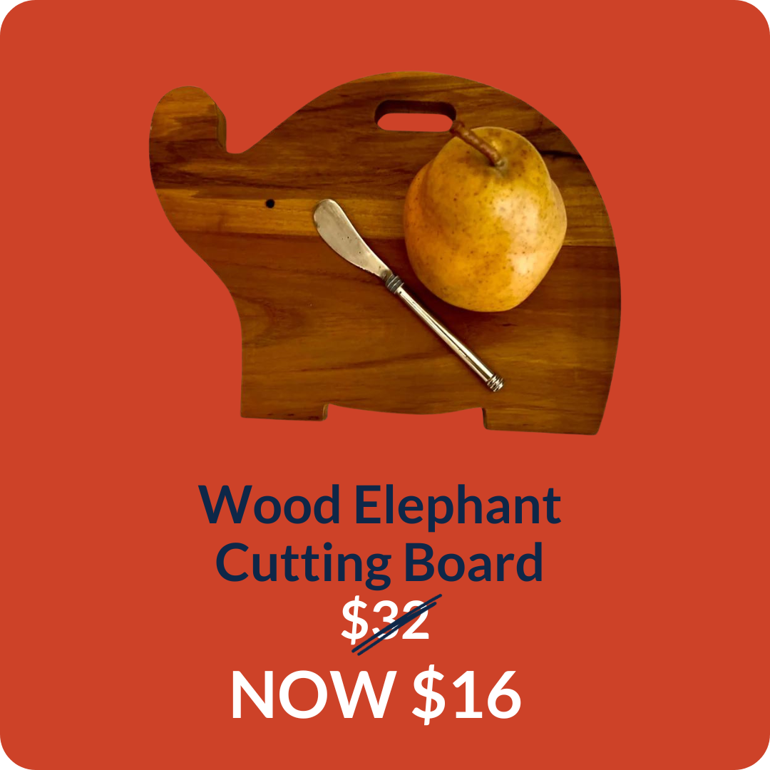 Wood Elephant Cutting Board